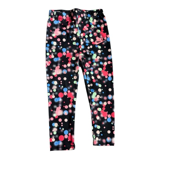 Nike Cream Sweatshirt with Multicolor Leggings - Picture 4 of 9